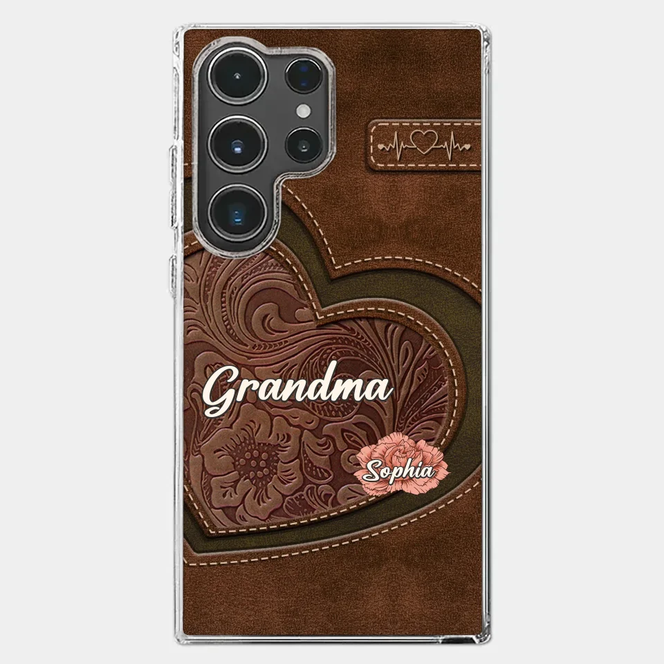 Her Love Blossoms In Every Season - Family Personalized Custom Clear Phone Case - Gift For Mom, Grandma - Image 41