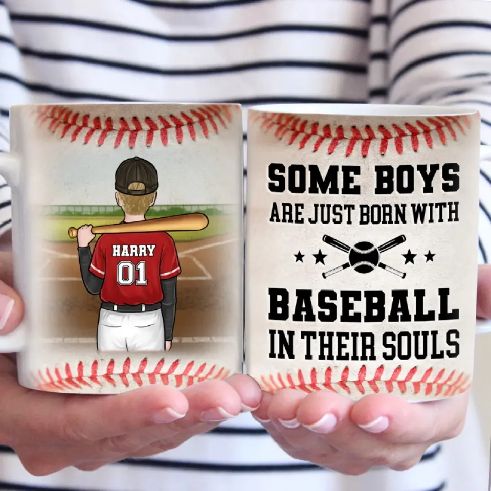 Hone Skills, Unburdened By Wins- Family Personalized Custom Mug - Gift For Family Members, Baseball Players, Baseball Lovers - Image 3