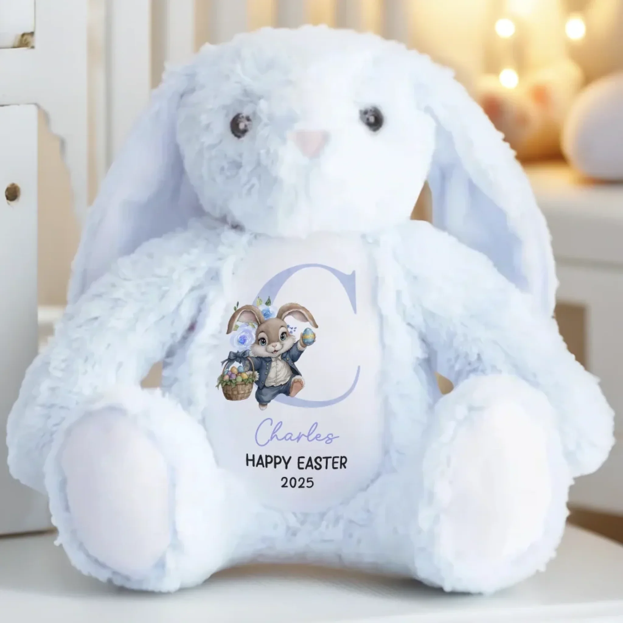 Hoppy Easter - Family Personalized Custom Easter Bunny Plush - Easter Gift For Family Members - Image 6