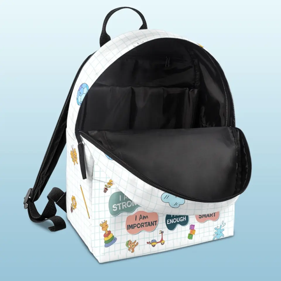 I Am Loved - Personalized Custom Kid Backpack - Back To School Gift For Kid - Image 5