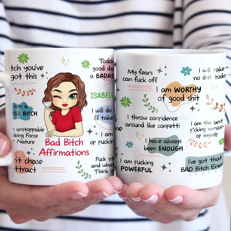 I Am The Best Version Of Myself - Affirmation Personalized Custom Mug - Gift For Yourself - Image 4