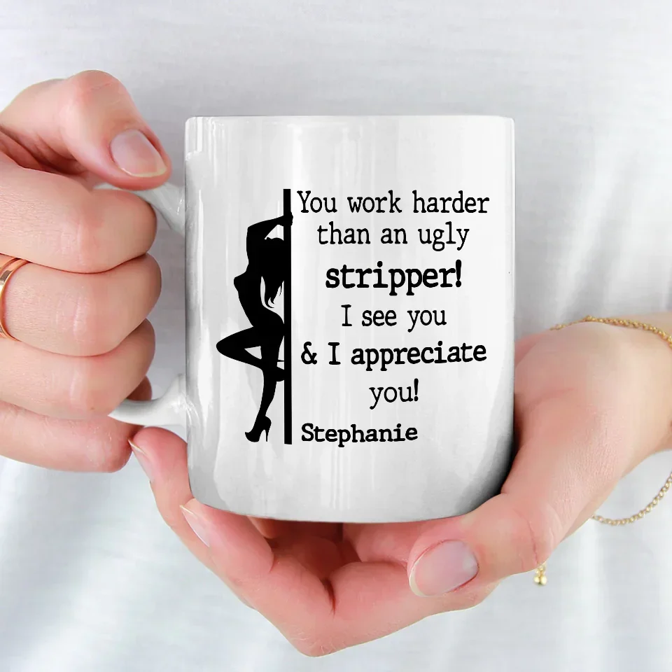 I Bring The Sparkle And The Singles - Friend Personalized Custom Mug - Christmas Gift For Best Friends, Sisters, Family Members, Coworkers - Image 3