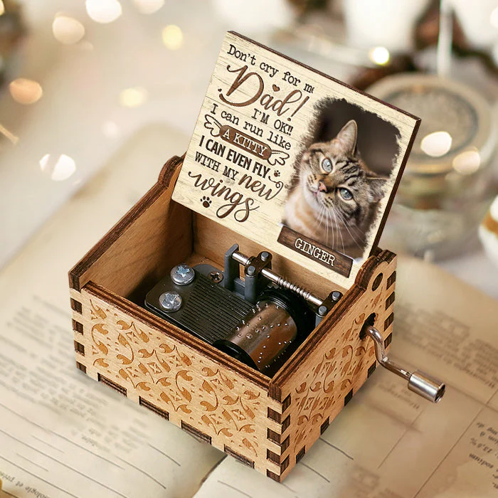 I Can Run With My New Wings - Personalized Music Box - Upload Image, Gift For Pet Lovers - Image 2