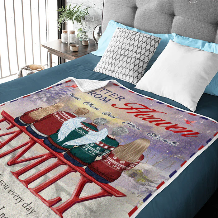 I Know With Every Breath You Take You’ll Be Taking One For Me - Memorial Personalized Custom Blanket - Sympathy Gift, Christmas Gift For Family Members - Image 5