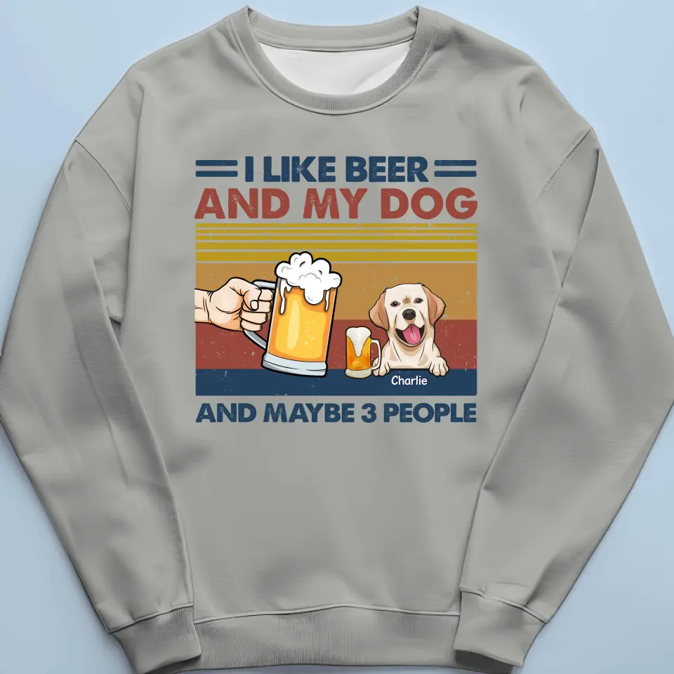 I Like Dog And Beer - Dog Personalized Custom Unisex T-shirt, Hoodie, Sweatshirt - Father's Day, Gift For Pet Owners, Pet Lovers - Image 6