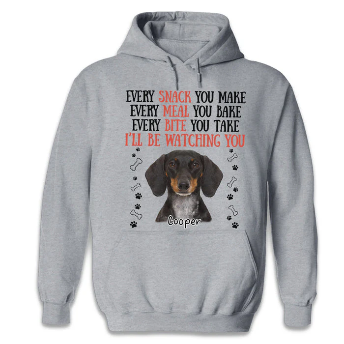 I’ll Be Watching You, Human - Dog Personalized Custom Unisex T-shirt, Hoodie, Sweatshirt - Upload Image, Christmas Gift For Pet Owners, Pet Lovers - Image 5