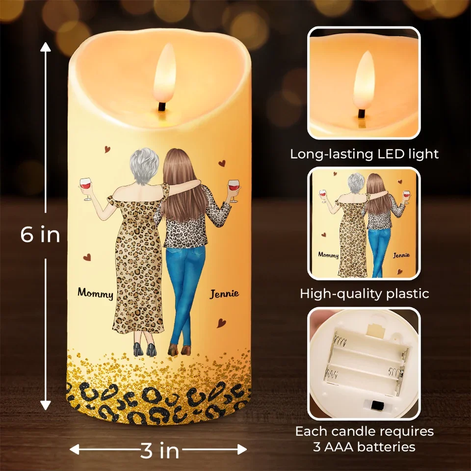 I Love And I'm So Proud Of You Always - Family Personalized Custom LED Candle - Gift For Mom, Daughter - Image 4