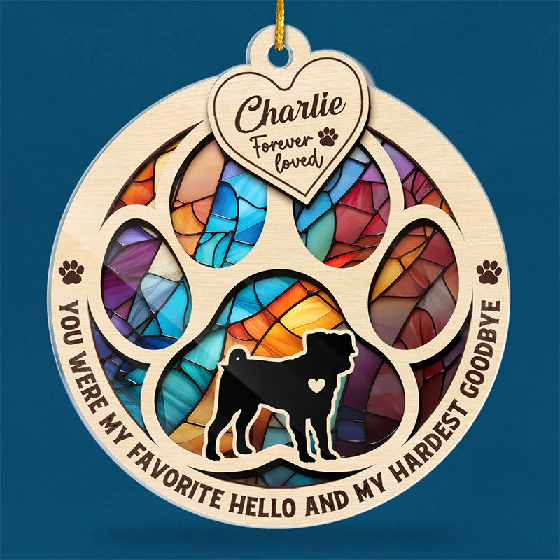 I Loved You Your Whole Life - Memorial Personalized Custom Ornament - Acrylic Custom Shaped - Christmas Gift, Sympathy Gift For Pet Owners, Pet Lovers - Image 3