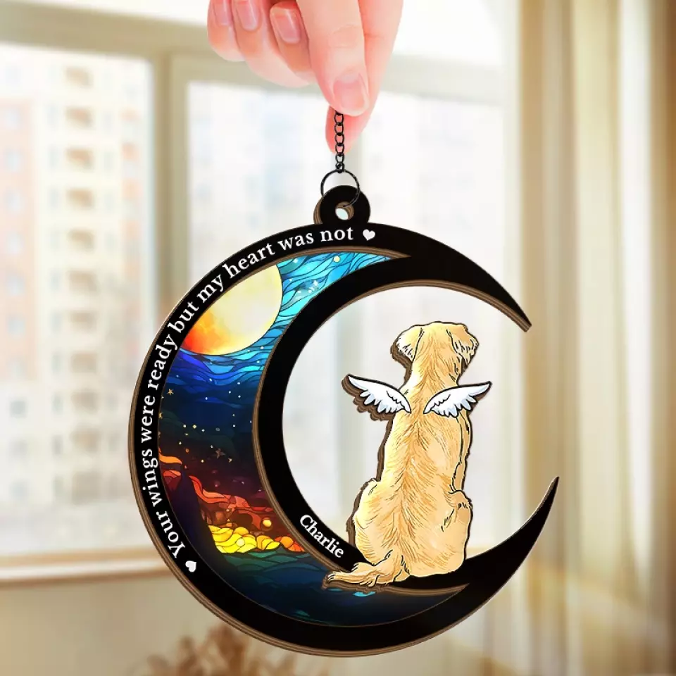 I Miss You A Lot - Memorial Personalized Window Hanging Suncatcher - Sympathy Gift For Pet Owners, Pet Lovers - Image 3