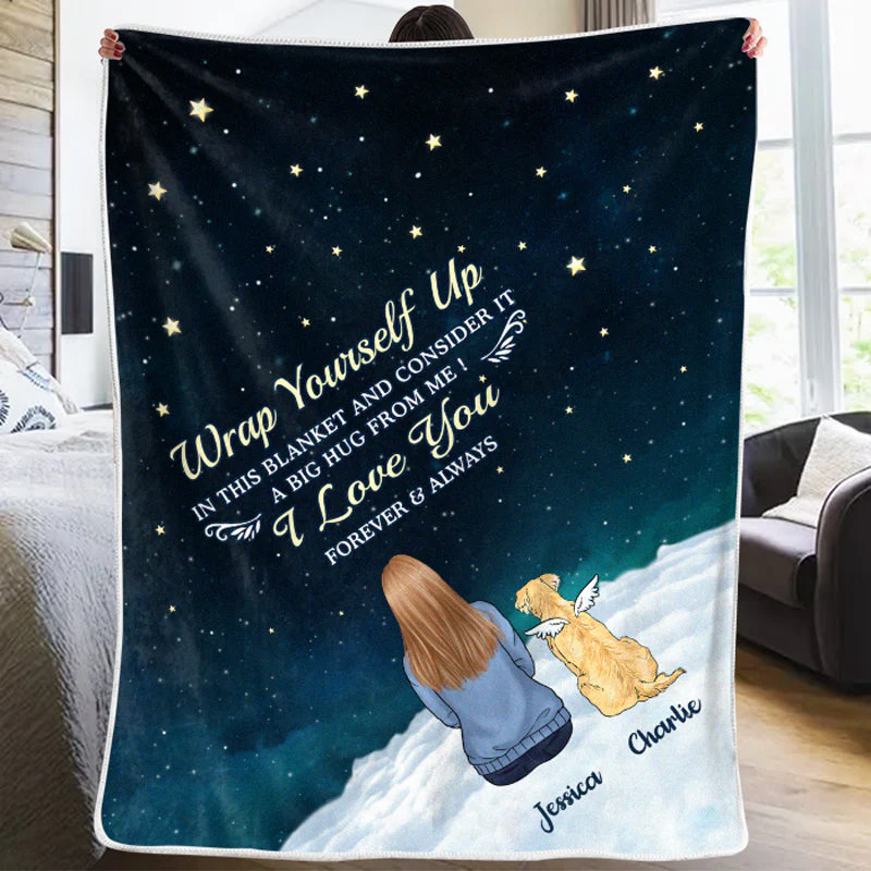 I Miss You More Each Day - Memorial Personalized Custom Blanket - Christmas Gift, Sympathy Gift For Pet Owners, Pet Lovers
