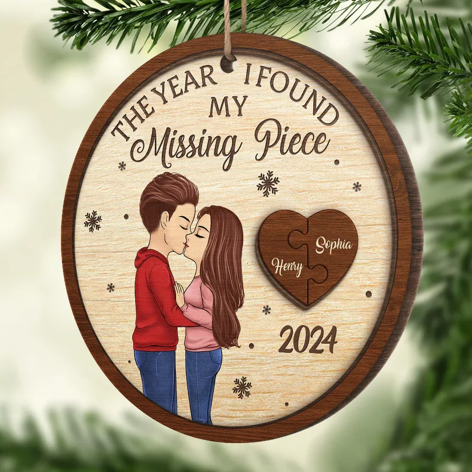 I Only Have Ice For You - Couple Personalized Custom Ornament - Wood Custom Shaped - Christmas Gift For Husband Wife, Anniversary - Image 5