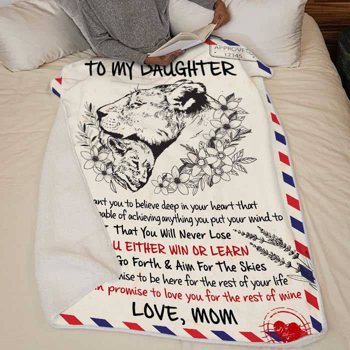 I Promise To Love You For The Rest Of My Life - Mom To Daughter, Blanket - Image 2