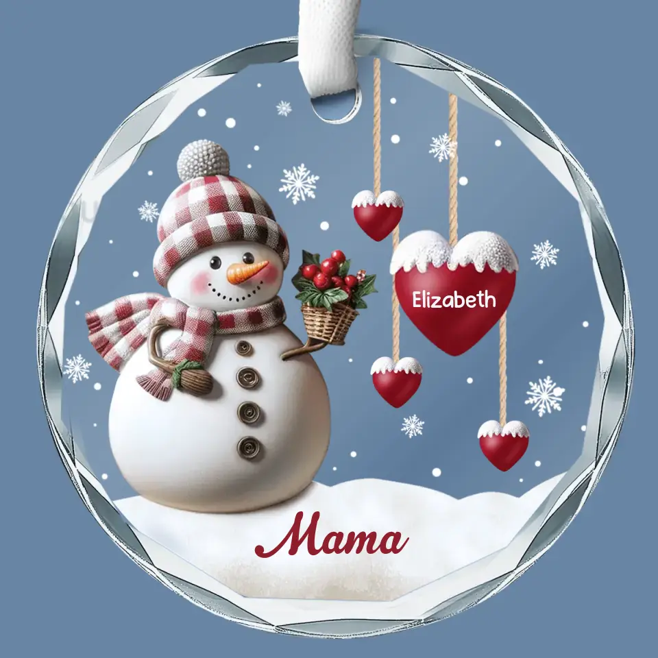 If Nothing Is Going Well, Call Your Grandmother - Family Personalized Custom Circle Glass Ornament - Christmas Gift For Mom, Grandma - Image 2