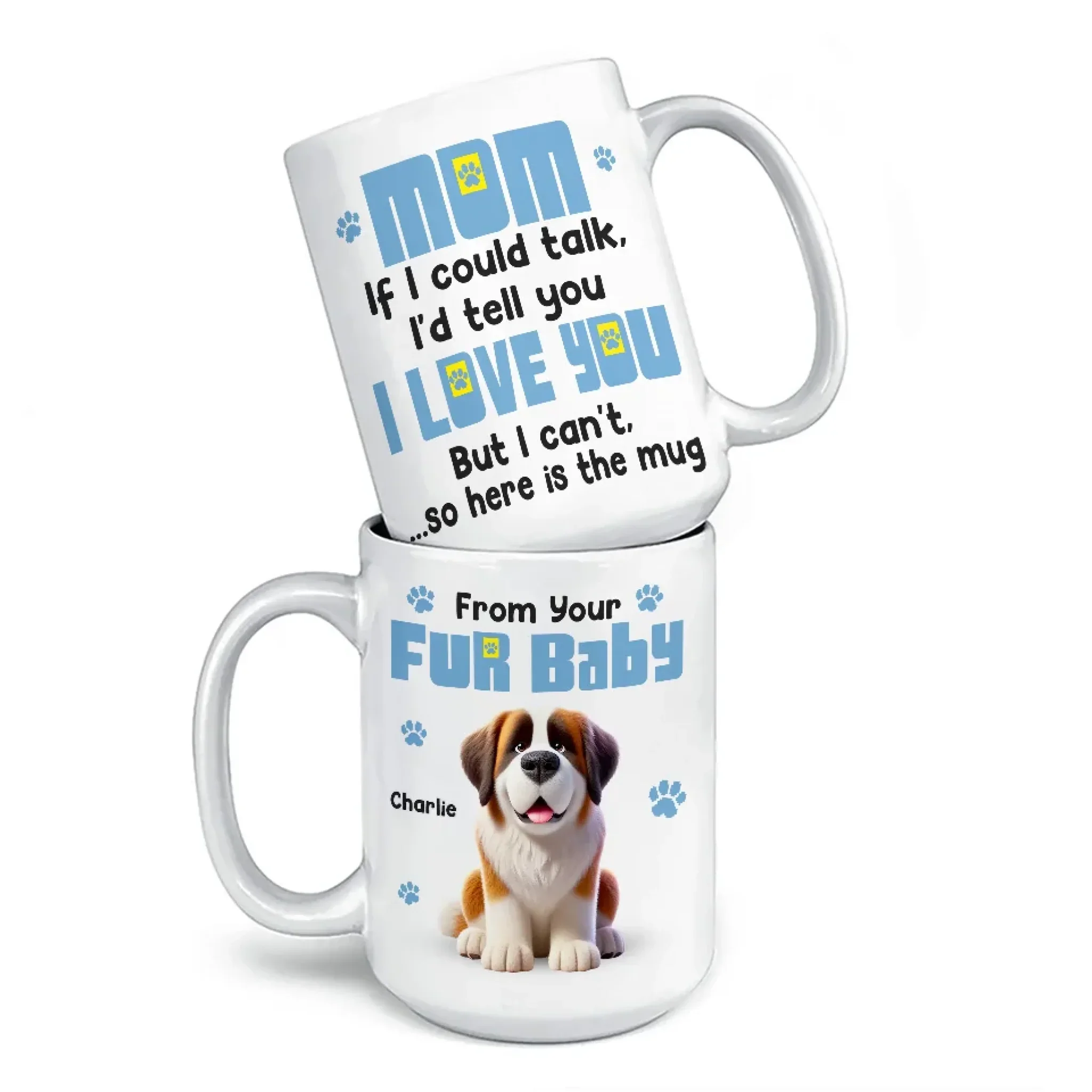 If We Could Talk, We'd Tell You We Love You - Dog Personalized Custom Mug - Gift For Pet Owners, Pet Lovers - Image 4
