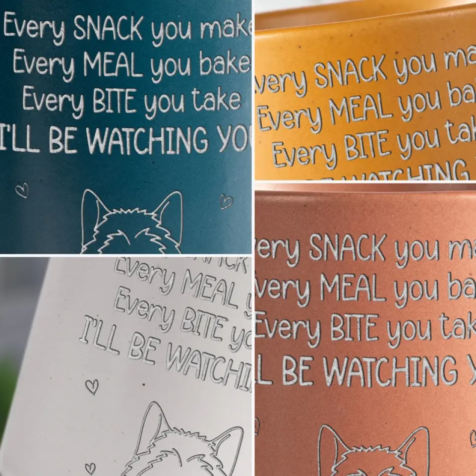 I'll Be Watching You - Dog Personalized Custom Pottery Mug - Gift For Pet Owners, Pet Lovers - Image 6