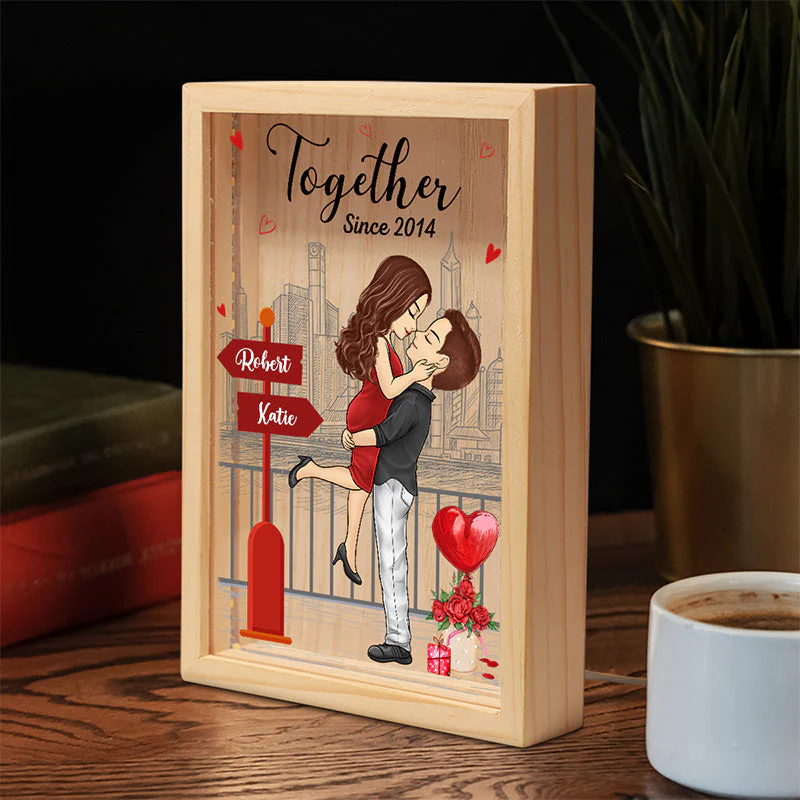 I'm Always Here For You - Couple Personalized Custom Frame Light Box - Gift For Husband Wife, Anniversary - Image 2
