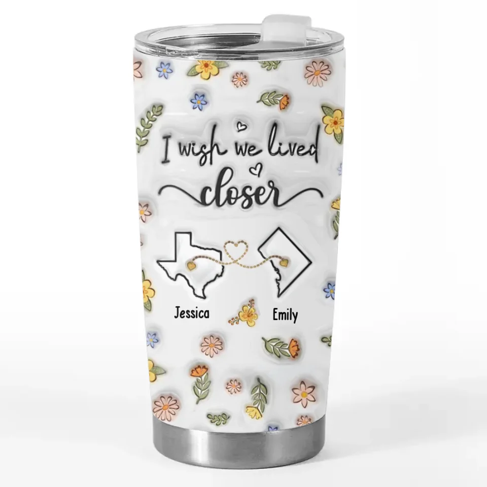 I'm Missing My Bestie In These Moments - Bestie Personalized Custom 3D Inflated Effect Printed Tumbler - Gift For Best Friends, BFF, Sisters - Image 2