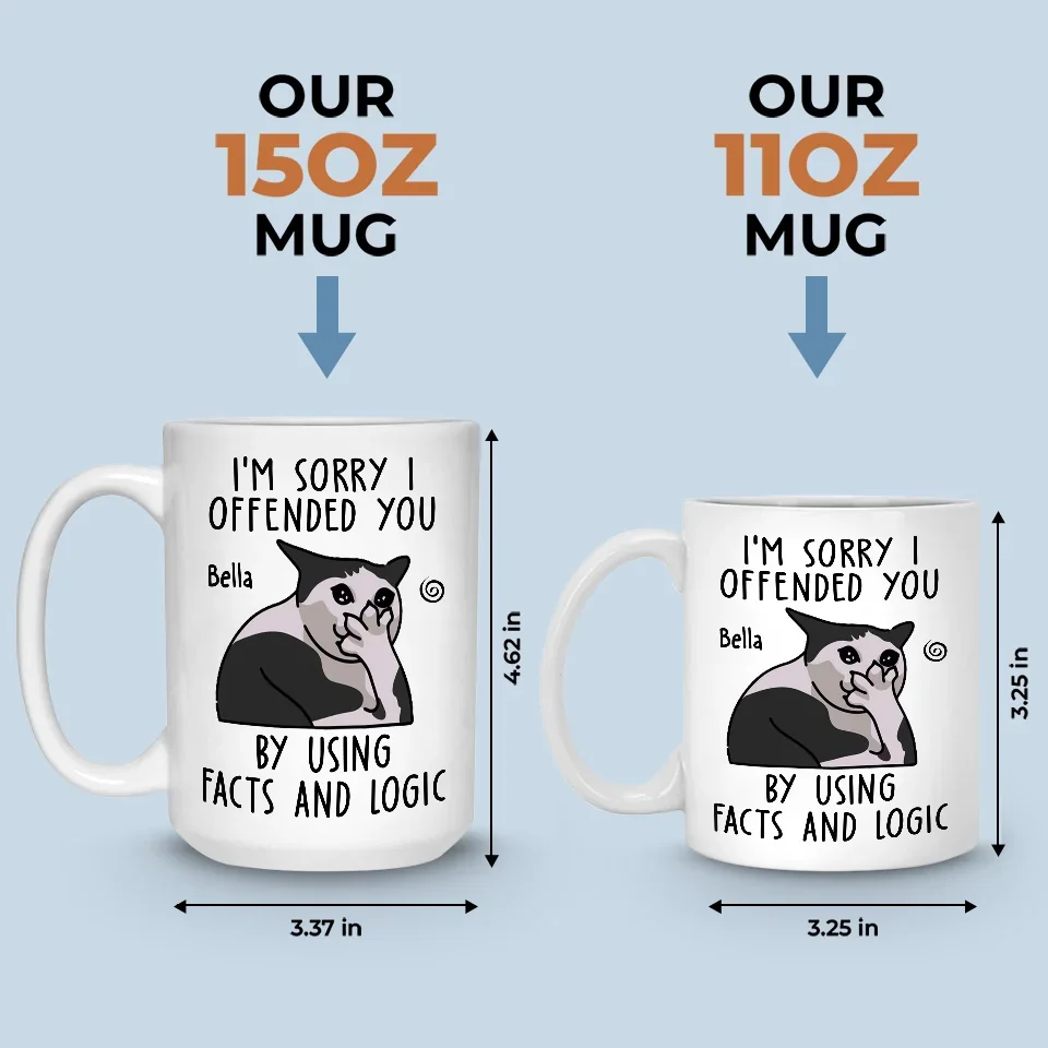 I’m Sorry For The Mean, Accurate Things I Said - Friend Personalized Custom Mug - Christmas Gift, Birthday Gift For Best Friends, Family Members, Coworkers, Yourself - Image 5