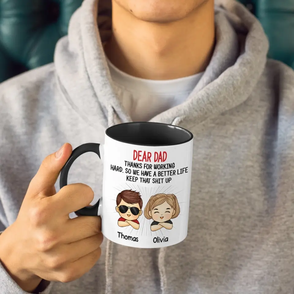I’m Truly Blessed To Have Such Wonderful Parents - Family Personalized Custom Accent Mug - Gift For Family Members - Image 4