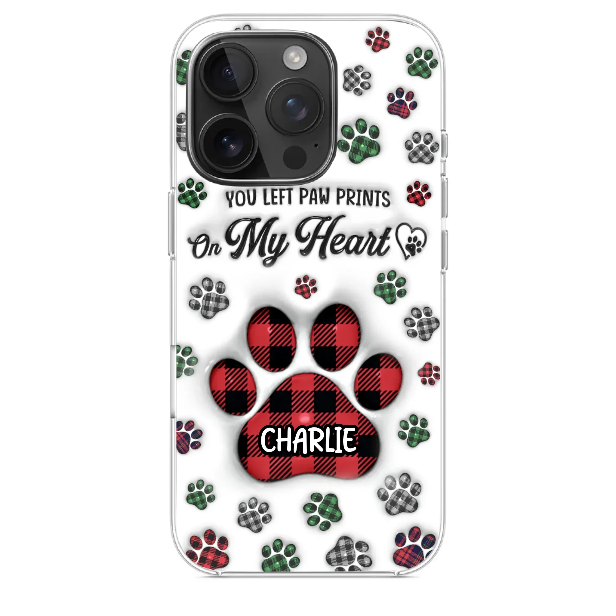 In Loving Memory Of Our Furry Friends - Memorial Personalized Custom 3D Inflated Effect Printed Clear Phone Case - Sympathy Gift, Christmas Gift For Pet Owners, Pet Lovers - Image 33