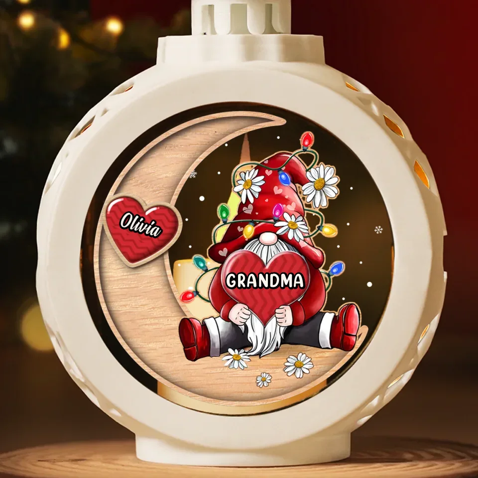In My Heart, My Grandkids Hold A Special Spot That Never Fades - Family Personalized Custom Candlelight Lantern Ornament - Christmas Gift For Mom, Grandma - Image 3