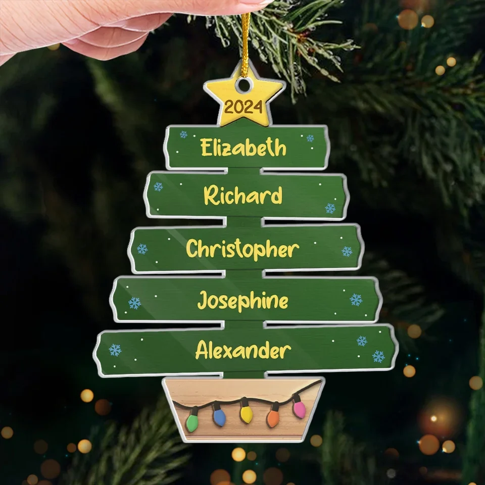 It’s Feeling A Lot Like Christmas - Family Personalized Custom Ornament - Acrylic Custom Shaped - Christmas Gift For Family Members - Image 4