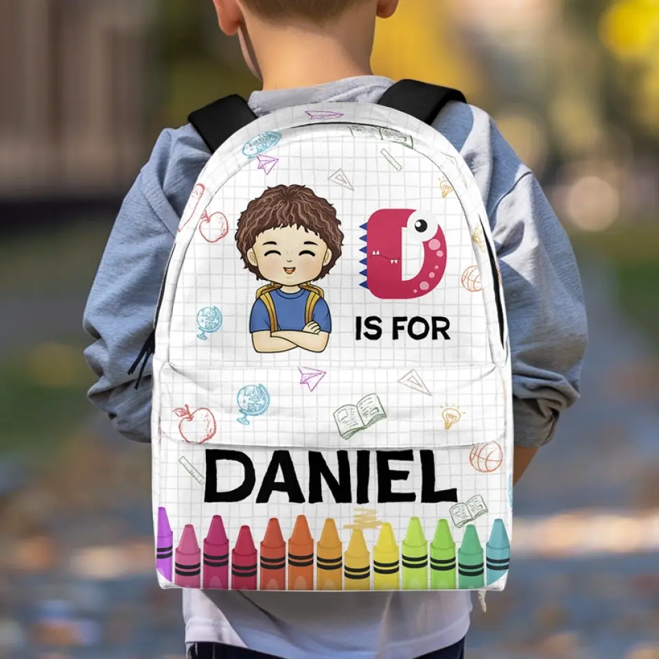 It's Okay To Be Yourself - Personalized Custom Kid Backpack - Back To School Gift For Kid - Image 3