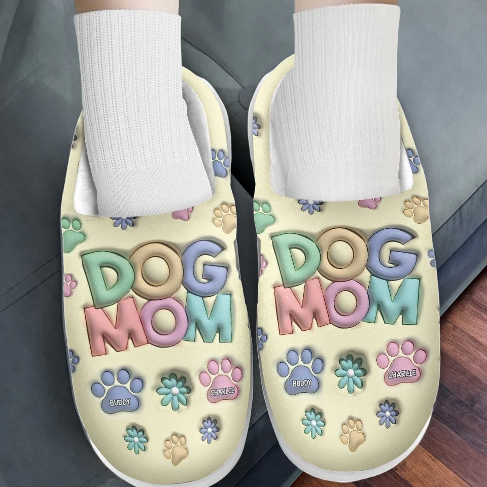 Joy To The World, My Pet Has Come - Dog & Cat Personalized Custom Fluffy Slippers - Christmas Gift For Pet Owners, Pet Lovers - Image 3