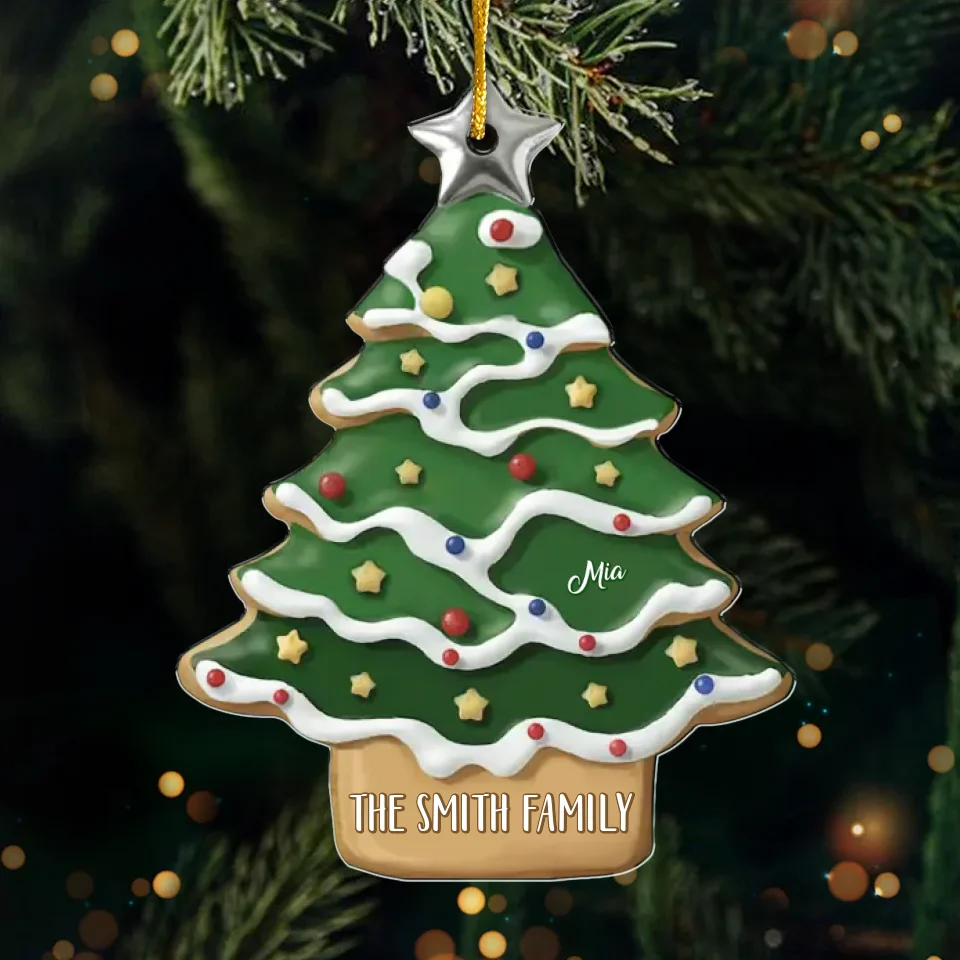 Just Like A Christmas Tree, Family Shines Brightest When We’re Together - Family Personalized Custom Ornament - Acrylic Custom Shaped - Christmas Gift For Family Members - Image 2