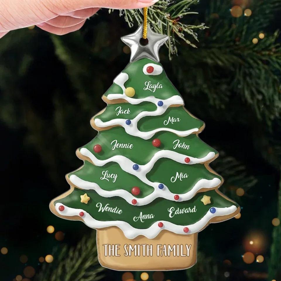 Just Like A Christmas Tree, Family Shines Brightest When We’re Together - Family Personalized Custom Ornament - Acrylic Custom Shaped - Christmas Gift For Family Members - Image 4