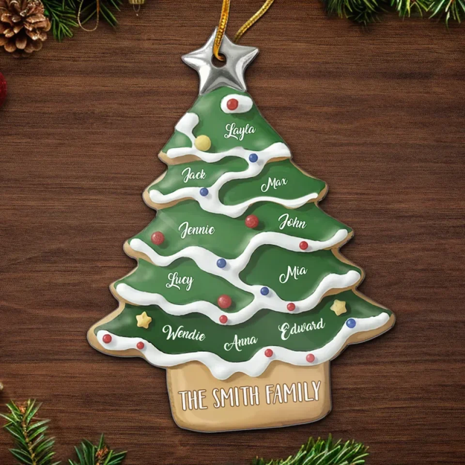 Just Like A Christmas Tree, Family Shines Brightest When We’re Together - Family Personalized Custom Ornament - Acrylic Custom Shaped - Christmas Gift For Family Members - Image 5