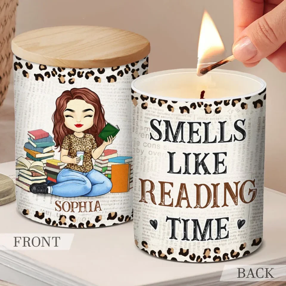 Just One More Chapter - Personalized Custom Smokeless Scented Candle - Christmas Gift For Book Lovers - Image 3