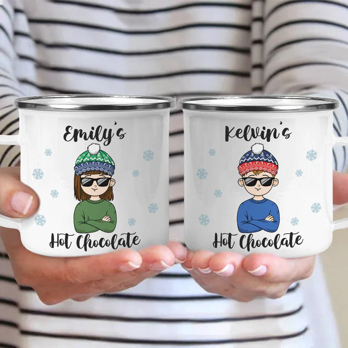 Kid's Christmas Hot Chocolate - Kid Personalized Hot Chocolate Mug, Cup - Christmas Gift For Birthday Party Favors, Birthday Gift - Image 3