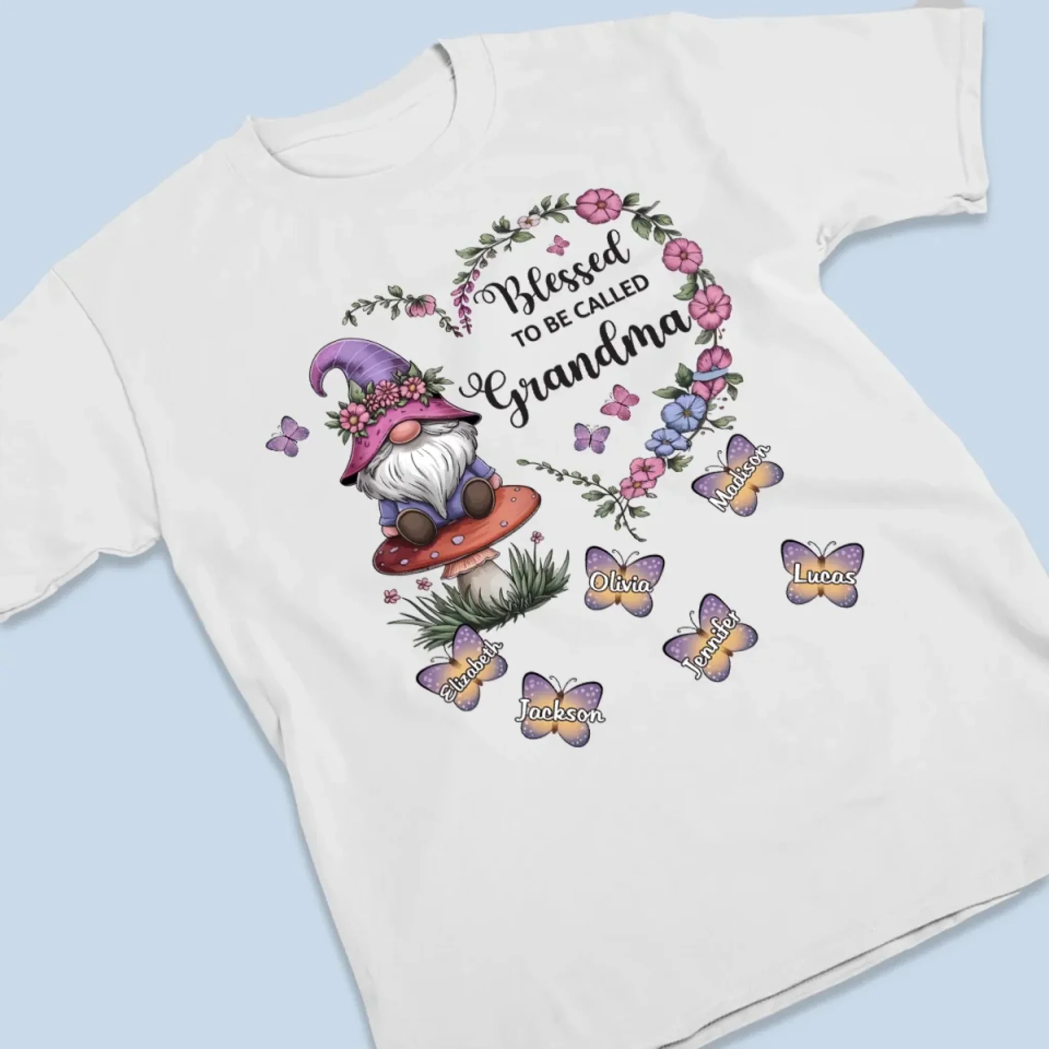 Life Begins With Mom’s Love - Family Personalized Custom Unisex T-shirt, Premium T-shirt, Hoodie - Mother's Day Gift For Mom, Grandma - Image 3