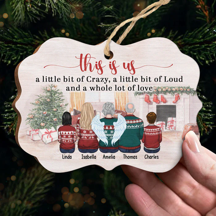 Life Is Better With Family - Family Personalized Custom Ornament - Wood Benelux Shaped - Christmas Gift For Siblings, Brothers, Sisters - Image 3
