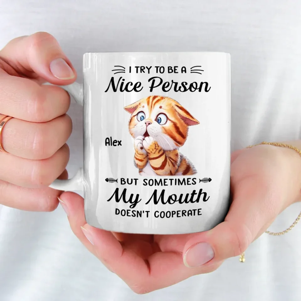 Life Tip, When In Doubt, Blame The Cat - Friend Personalized Custom Mug - Christmas Gift, Birthday Gift For Best Friends, Family Members, Coworkers, Yourself - Image 4