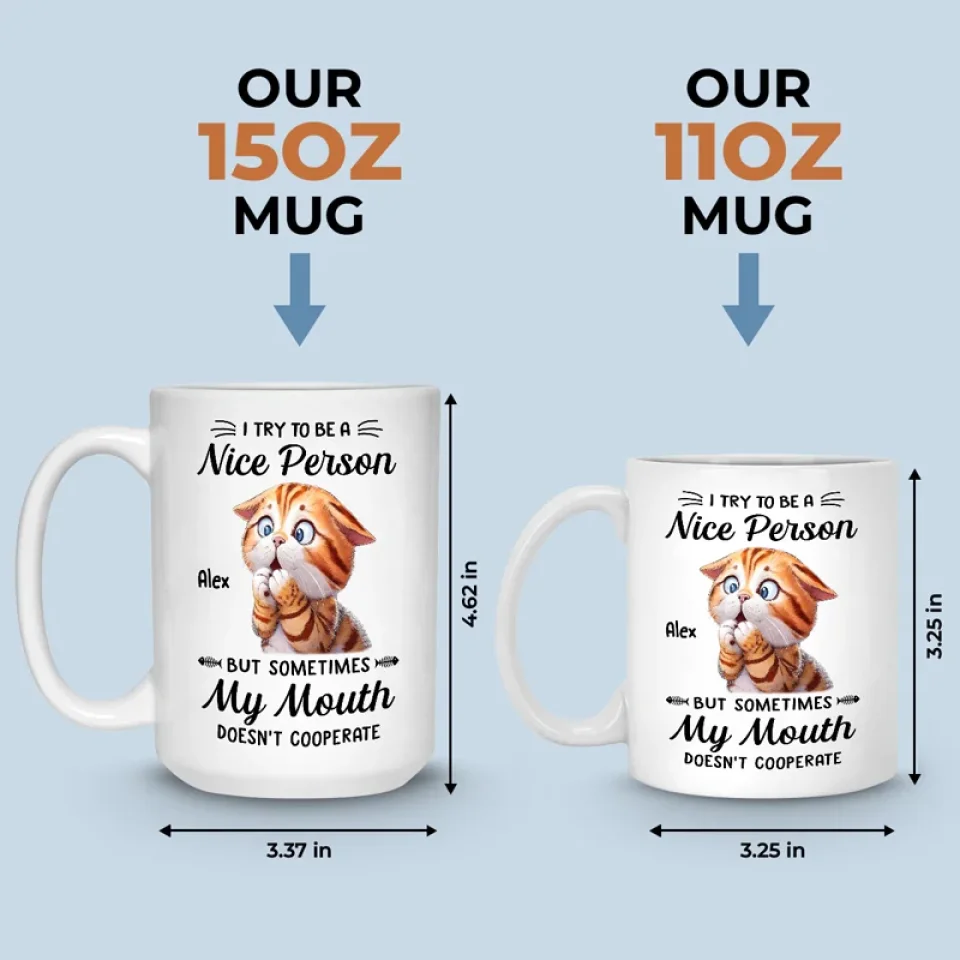 Life Tip, When In Doubt, Blame The Cat - Friend Personalized Custom Mug - Christmas Gift, Birthday Gift For Best Friends, Family Members, Coworkers, Yourself - Image 6