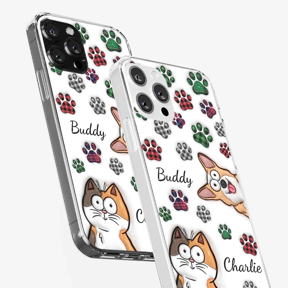 Life Would Be Ruff Without You - Dog & Cat Personalized Custom 3D Inflated Effect Printed Clear Phone Case - Gift For Pet Owners, Pet Lovers - Image 34