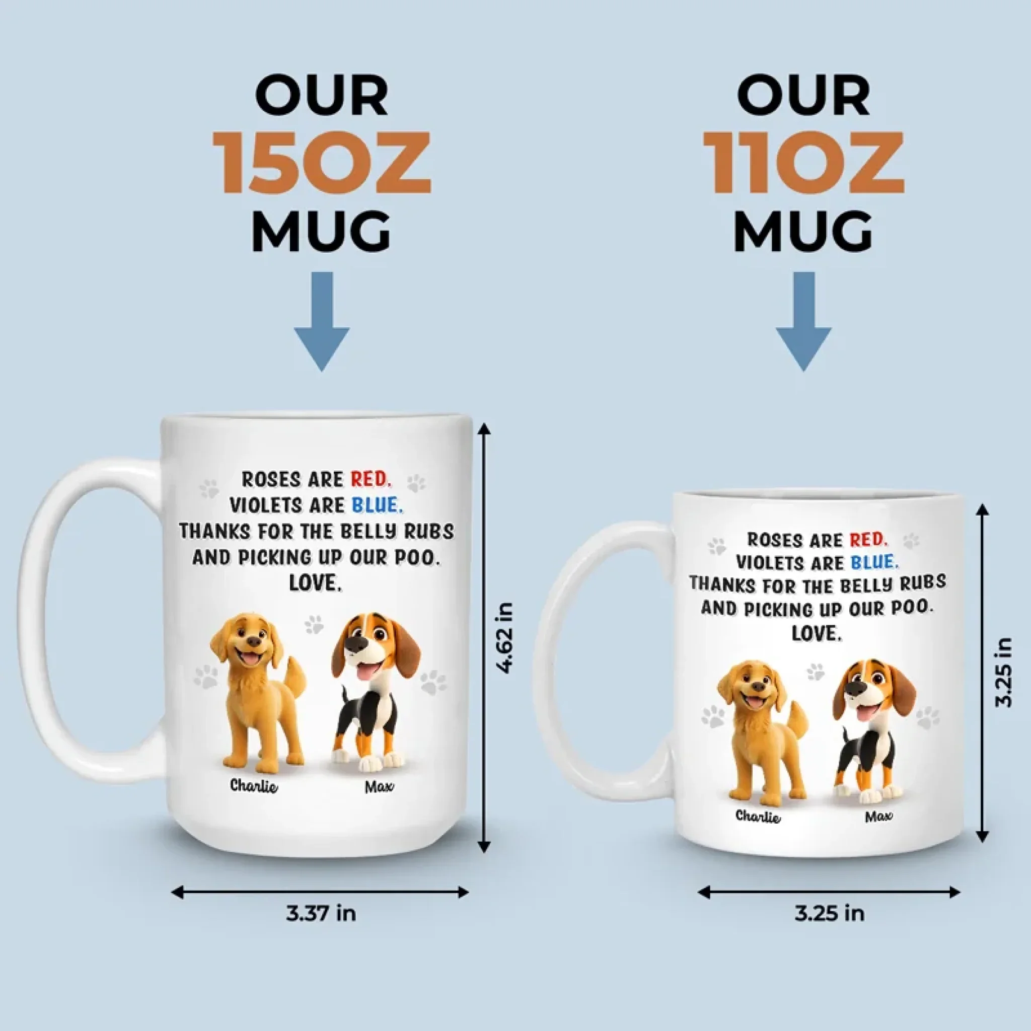 Life’s Better With Muddy Paws - Dog Personalized Custom Mug - Gift For Pet Owners, Pet Lovers - Image 5
