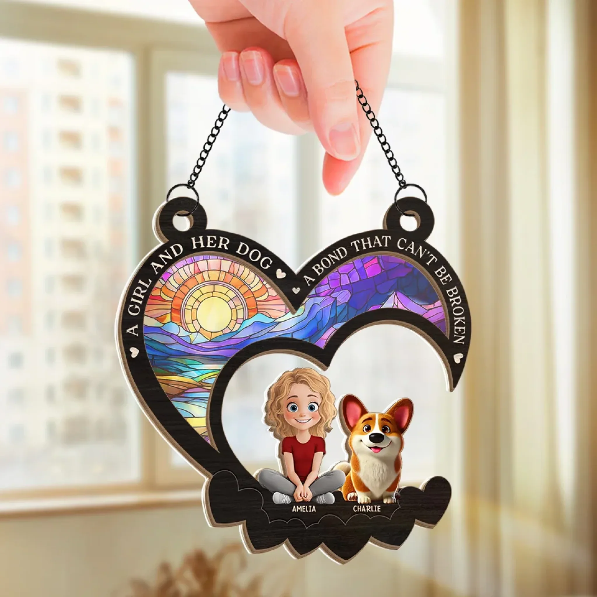 Life’s Too Short To Not Have A Pet - Dog Personalized Window Hanging Suncatcher - Gift For Pet Owners, Pet Lovers - Image 3