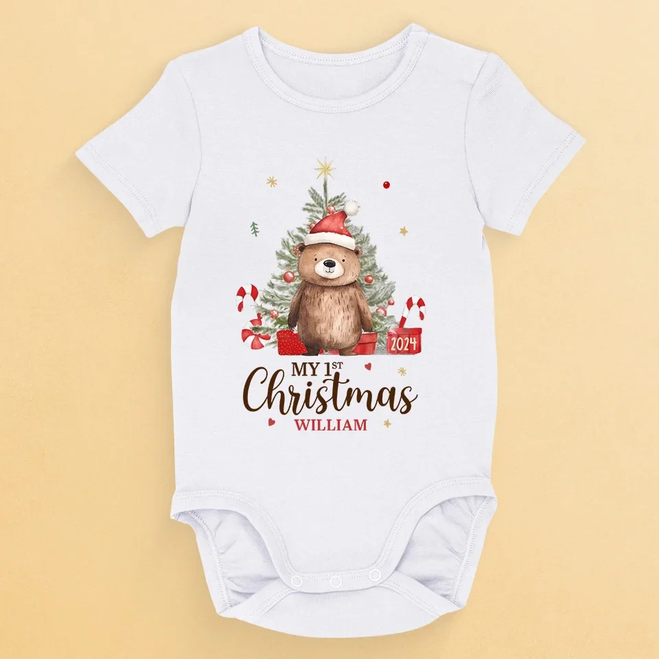 Like A Baby Bear, Full Of Cuddles And Curiosity - Family Personalized Custom Baby Onesie - Christmas Gift For Baby Kids, Newborn Baby