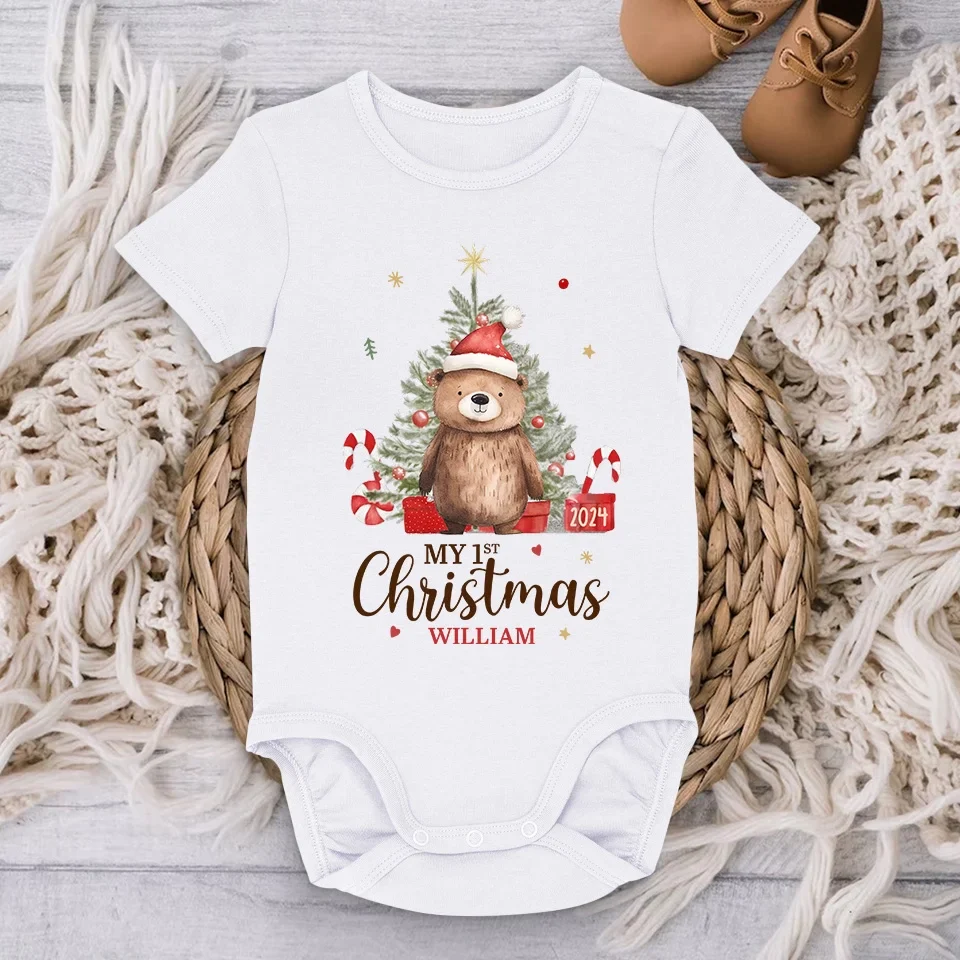 Like A Baby Bear, Full Of Cuddles And Curiosity - Family Personalized Custom Baby Onesie - Christmas Gift For Baby Kids, Newborn Baby - Image 3