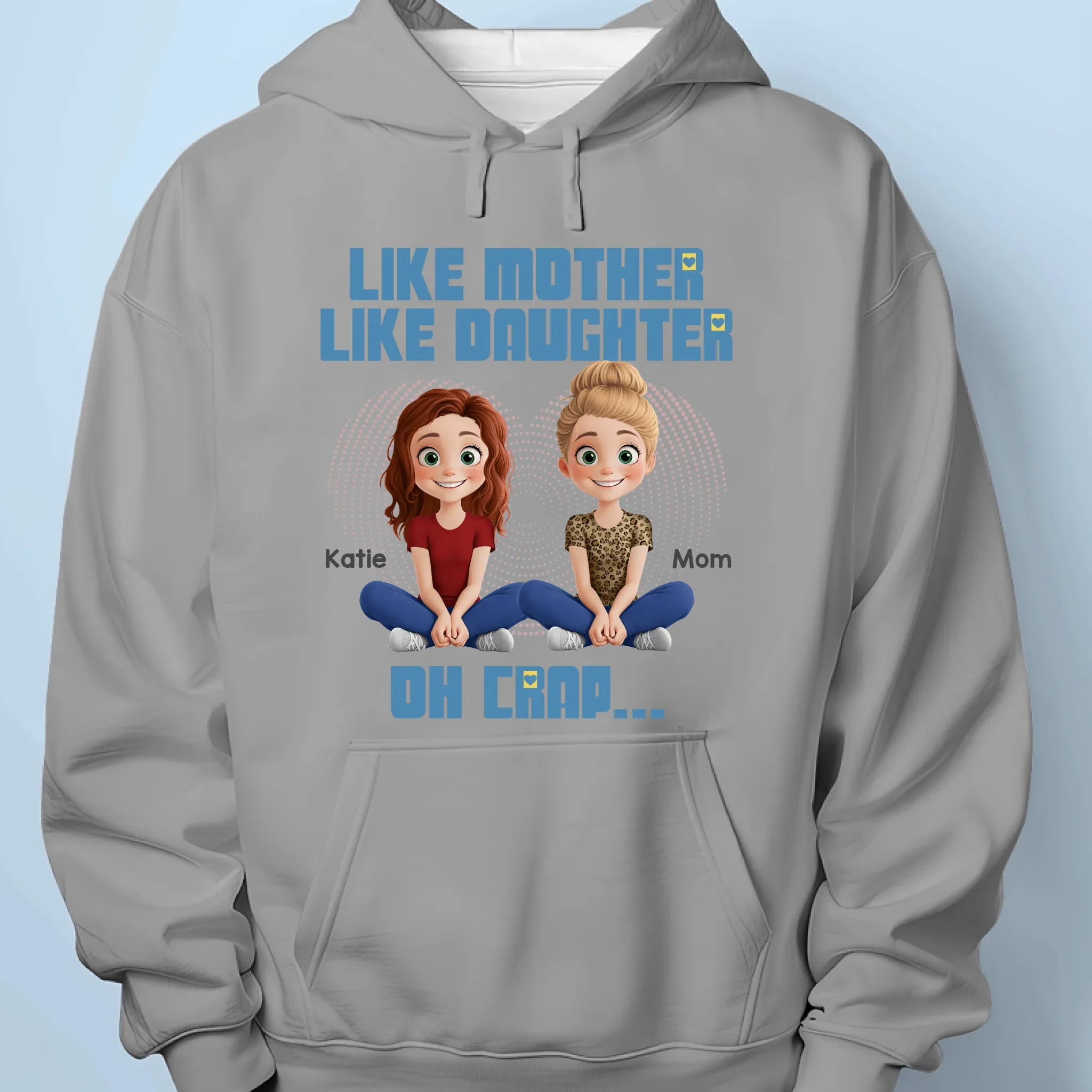Like Mom, Like Mini - Family Personalized Custom Unisex T-shirt, Premium T-shirt, Hoodie - Mother's Day, Gift For Mom, Daughter - Image 7