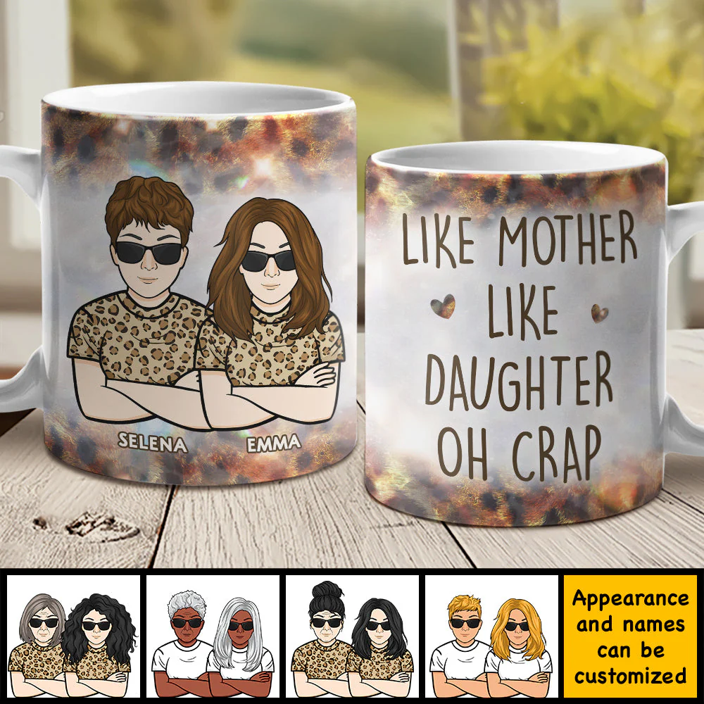 Like Mother Like Daughter - Gift For Mom, Grandma - Personalized Mug - Image 4