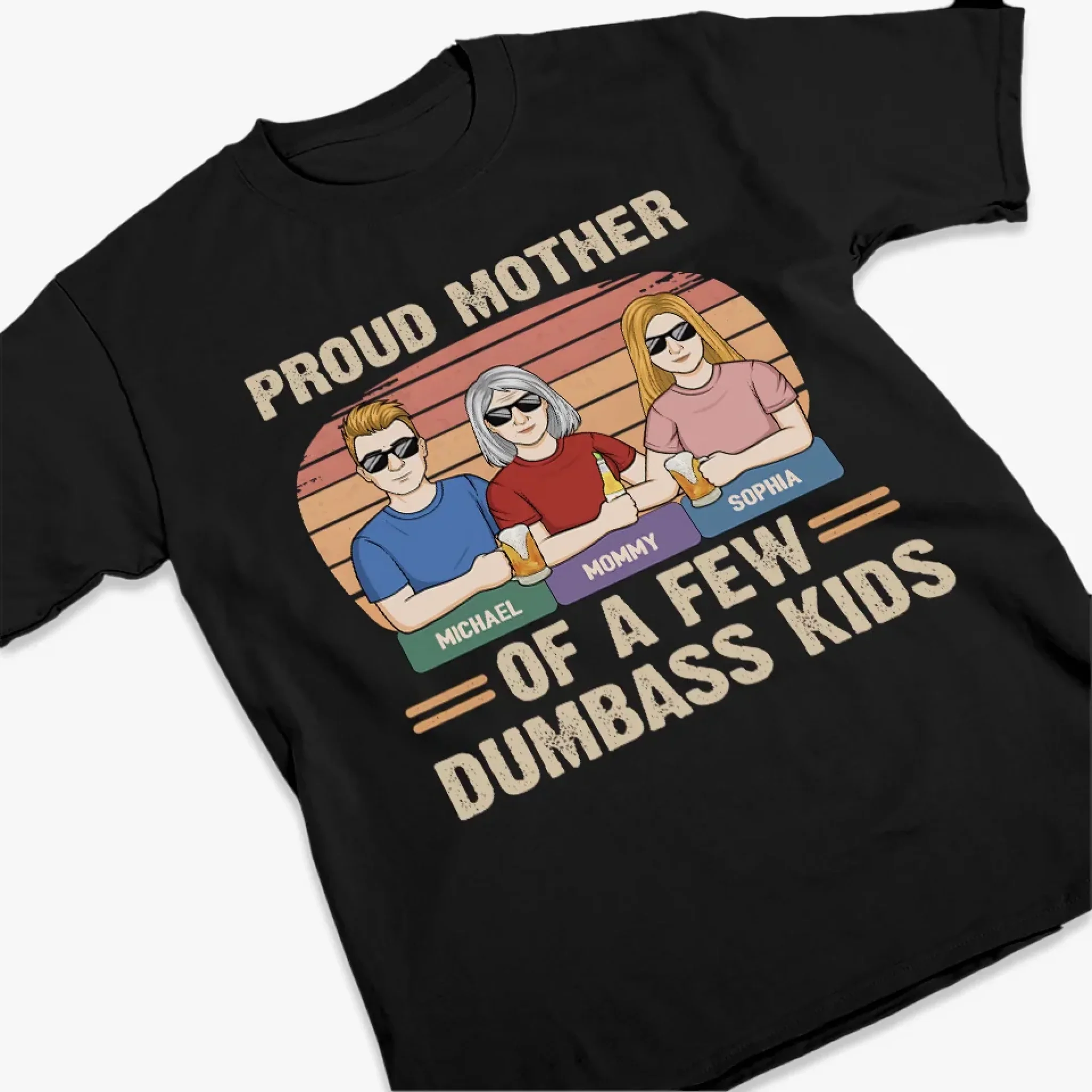 Little Humans, Big Love - Family Personalized Custom Unisex T-shirt, Premium T-shirt, Hoodie - Gift For Mom - Image 3