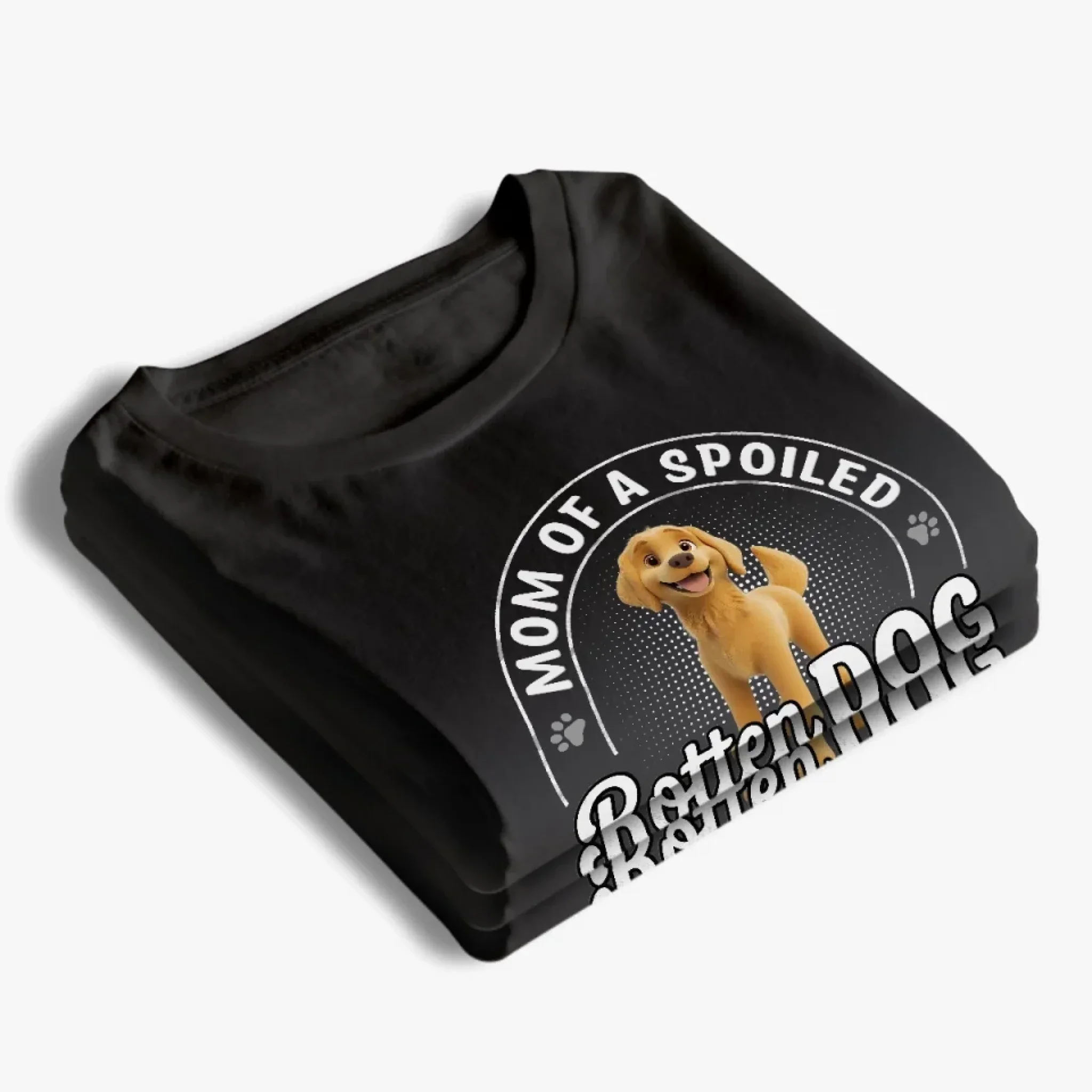 Living The Spoiled Dog Mom Life - Dog Personalized Custom Unisex T-shirt, Premium T-shirt, Hoodie - Gift For Pet Owners, Pet Lovers - Image 4