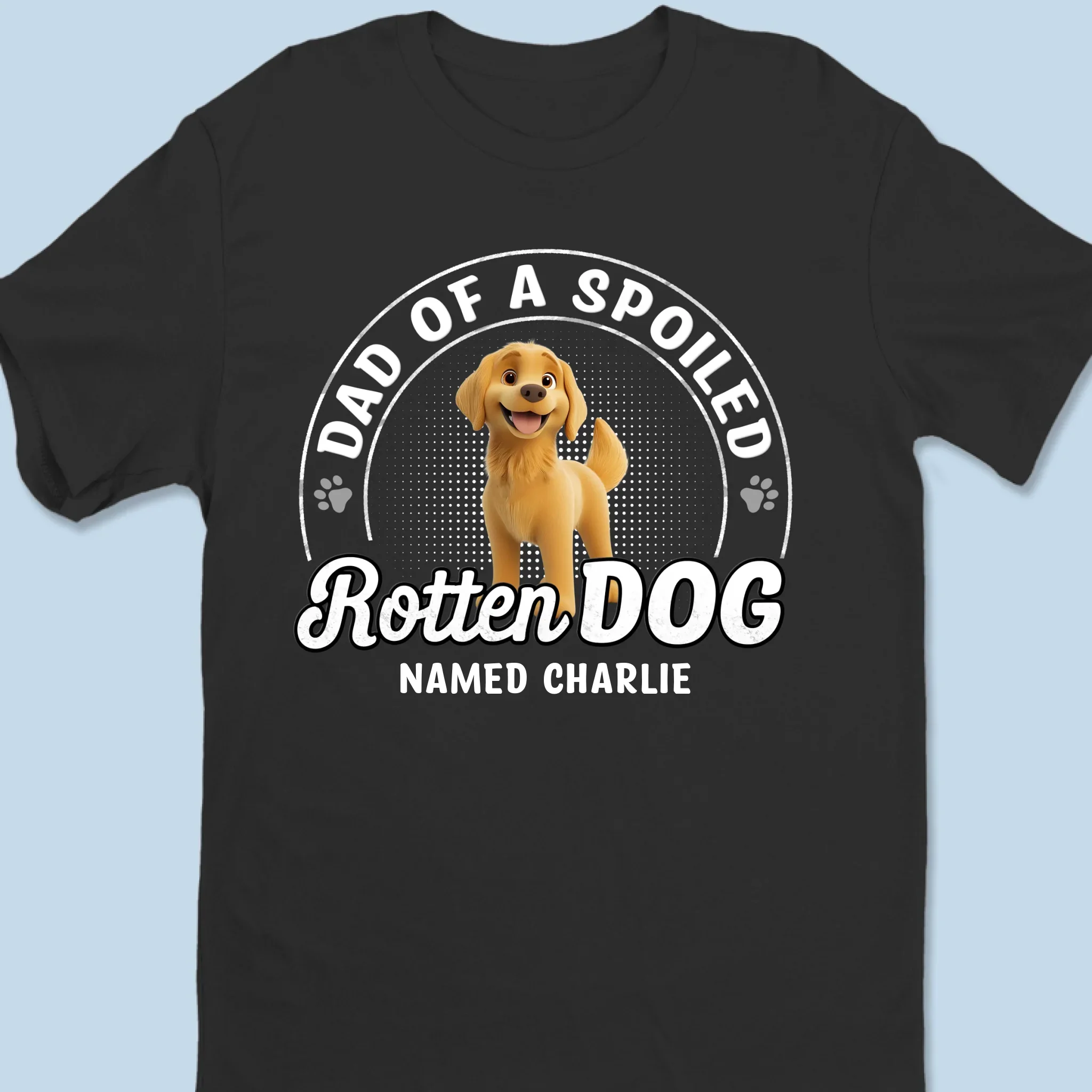 Living The Spoiled Dog Mom Life - Dog Personalized Custom Unisex T-shirt, Premium T-shirt, Hoodie - Gift For Pet Owners, Pet Lovers - Image 6