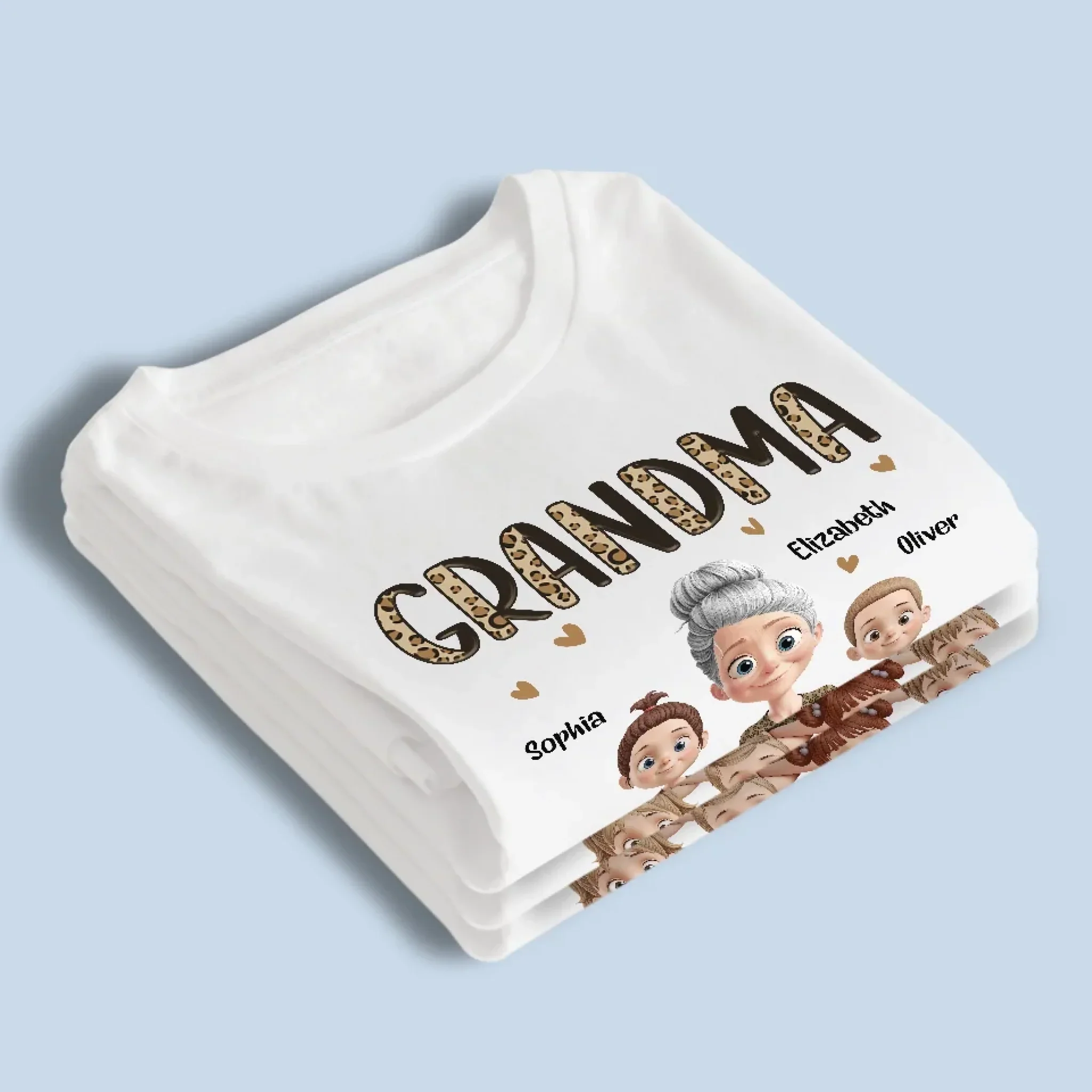 Love Grows Best In A Grandmother’s Heart - Family Personalized Custom Unisex T-shirt, Premium T-shirt, Hoodie - Mother's Day Gift For Mom, Grandma - Image 4