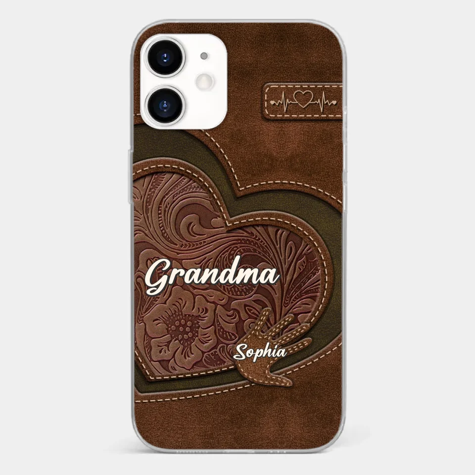 Love In Every Touch - Family Personalized Custom Clear Phone Case - Gift For Mom, Grandma - Image 10