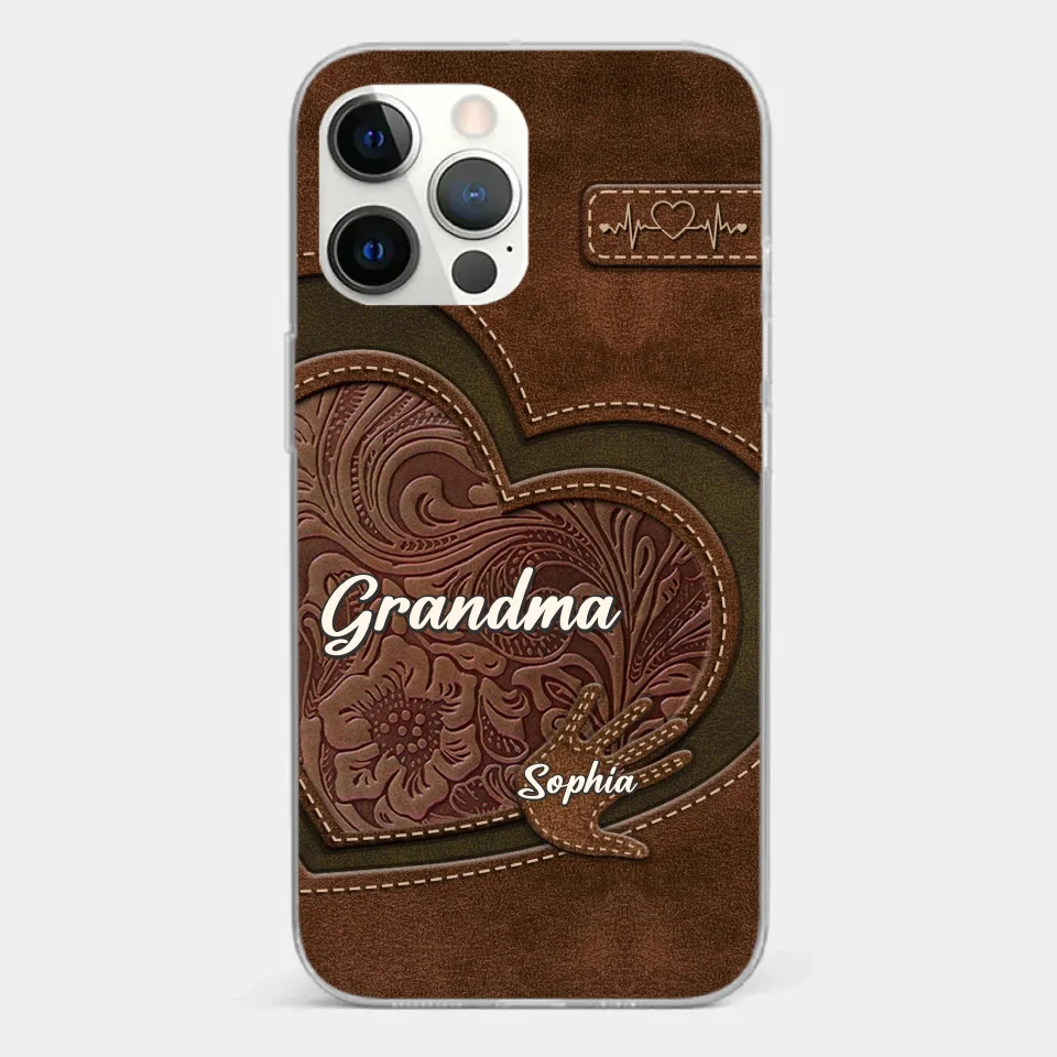 Love In Every Touch - Family Personalized Custom Clear Phone Case - Gift For Mom, Grandma - Image 11